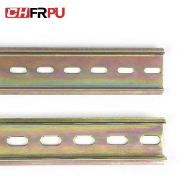 Top Hat Section DIN Rail TH35mm-7.5 Iron Mounting Guide Rail for Holding Electrical Equipment Product Connectors Terminals