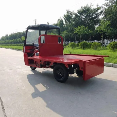 Mini Semi-Enclosed High Power Open Body Heavy Duty 1000W Cargo Foldable Electric Flatbed 3 Wheel Tricycle for Mobile Shop