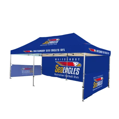 Portable Instant Setup 10x10 Pop up Tent Easy Assembly Custom Advertising Canopy for Mobile Vendors