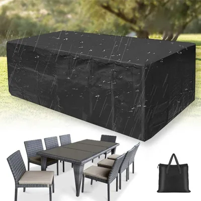 420D Oxford Waterproof Sunproof Washable Eco-Friendly Durable Rectangular Patio Furniture Table Covers for Outdoor Use