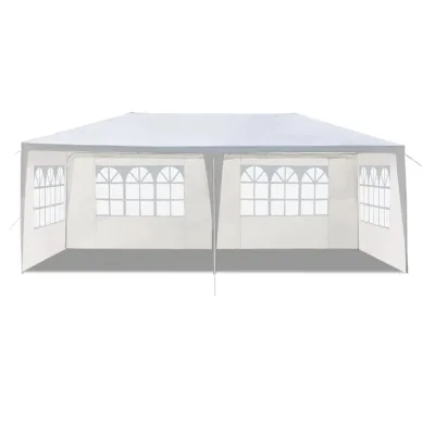10x20FT Outdoor Wedding Party Tent Camping Shelter Gazebo Canopy with Removable Sidewalls for Outdoor Patio Leisure Events