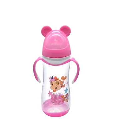 BBEAN Baby Bottle Bear Shape Manufacturer Animal Pink Cute Food Grade High Hardness Feeding Baby Girl Bottle