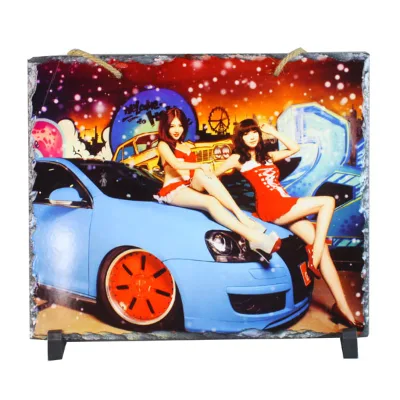 Hot Sale Home Decoration Landscaping Slate Rock Blank Sublimation Photo Rock Slate Photo