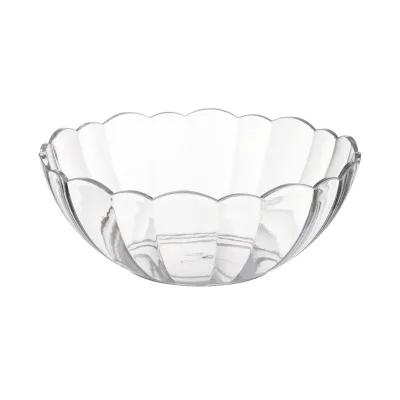 Durable Clear Acrylic Bowl Party Snack Fruit Salad Bowl Plastic Round Food Bowls Fruit Dish