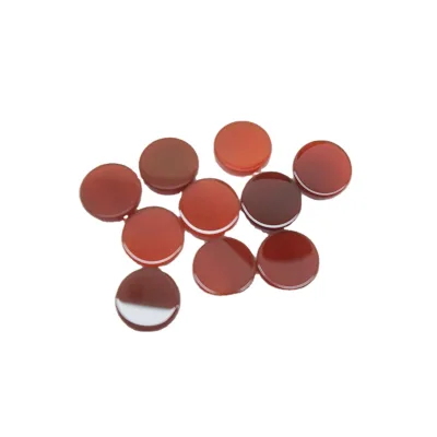 High Quality Round Slice Natural Red Agate for Jewelry
