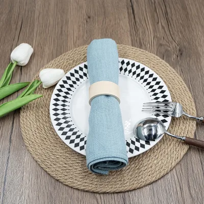 Factory Wholesale Classic Handmade Napkin Wooden Napkin Rings for Home and Kitchen Decor
