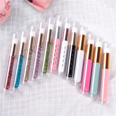 Disposable Eyelash Extension Brush for Cleaning and Shampooing Eyelashes Portable and Wooden Handle