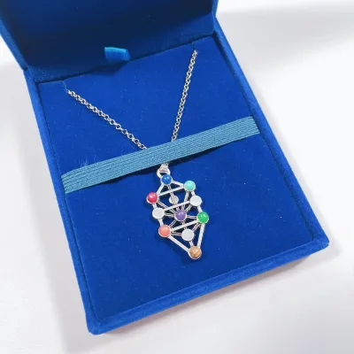 Huiying Gemstone Crystal Necklace for Women Stone for Men Energy Healing Pendent Jewelry