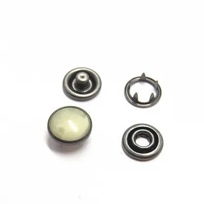 Decorative Covers Four Parts Snap Button for Clothing Brass Iron Zinc Alloy Push Prong Press Metal High Quality Custom Fashion