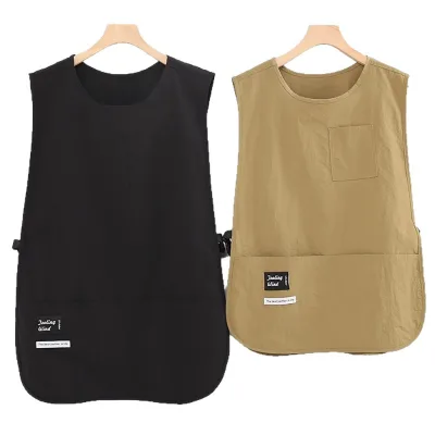Factory Supply Apron Coffee Waterproof Wholesale Bakery Waiter Apron Adjustable Anti Stain Work Apron for Hotel Fast Food Staff
