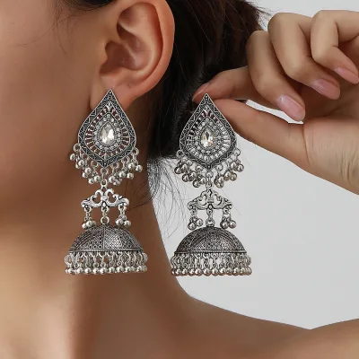 Vintage Bell Tassel Earring Indian Earrings Handmade Boho & Hippie Ethnic Jewelry Earrings gift