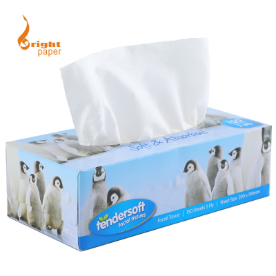 High Quality Nice Price Cotton Facial Tissue with Box