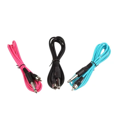 1.8m RCA Interface Silicone Overstriking Tattoo Clip Cord Suit for Tattoo Kit for RCA Tattoo Pen Clip Cord