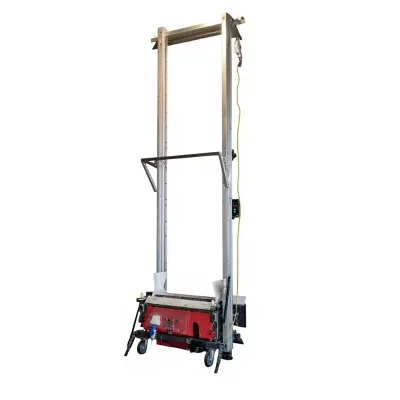3.0M Semi Automatic Building Mortar Leveling Spraying Scraping Intelligent Plastering Machine Indoor Putty Plastering Wholesale