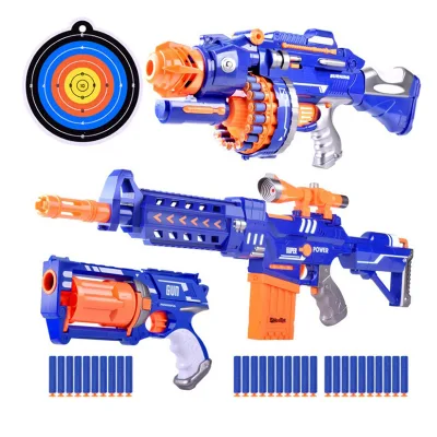 Electronic Air Soft EVA Bullets Gun Kids Outdoor Play Gun Shooting Targets Toy Gun Boy Toy Made in China