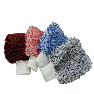 Dirt Resistant  Coral Velvet Gloves with Ultra-fine Fibers Are Easy to Clean and Thickened Design, Making Cleaning Convenient