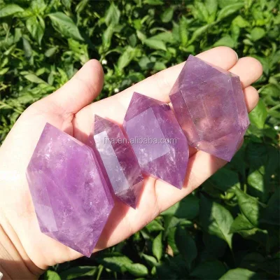 Beautiful natural purple crystal point amethyst spiritual treatment crystal wedding gift decorations for sale