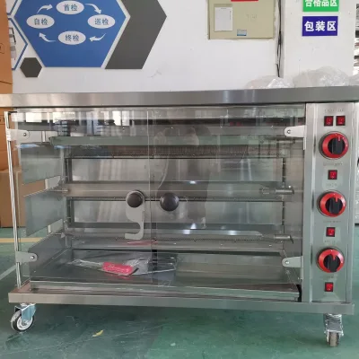 Chuangyu 15pcs Commercial Gas Chicken Rotisserie Equipment Oven Grill Chicken Roasting Machine