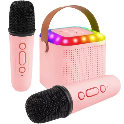 Portable Wireless Karaoke Speaker RGB Lights Control Rechargeable Battery for Party Home KTV