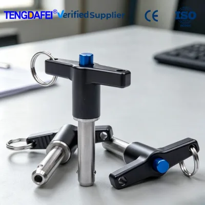 Universal 304 Stainless Steel T Handle Quick Release Pin Ball Lock Pin Locking Locator for Scaffolding