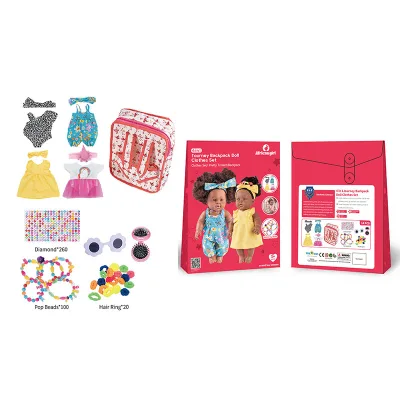 Baby Doll Set Clothes Accessories Fashion Gift Princess Dress up Toys Pretend Play Game for Girls Kids