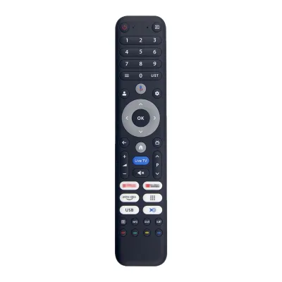 CHIQ Voice Remote Control L32FM10V with Rolling Code for Smart TV (U65M10F M55QN9Gl L40FT L40M10V L43QM10V) Custom Design