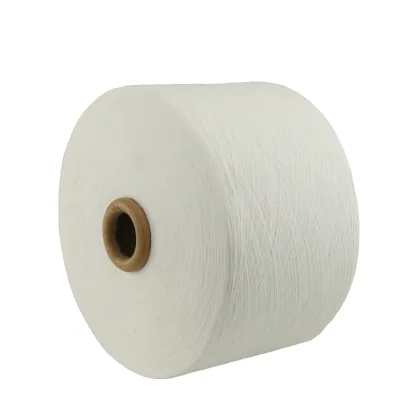 Cotton Yarn for Working Gloves Raw White 50/50 Polyester Cotton Blended Yarn