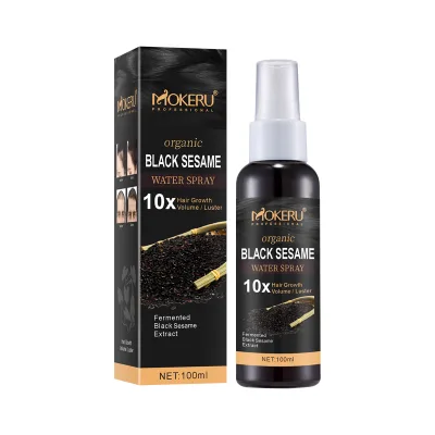 Mokeru Private Label Black Sesame Hair Growth Liquid Daily Hair Growth Sesame Treatment Hair Growth Serum for Men