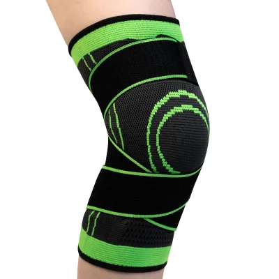 Wholesale Factory High Quality Colorful Weightlifting Wrestling Strong Running Nylon Knee Straps Support Brace Bandage in Stock