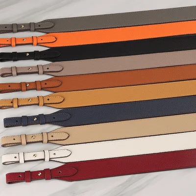 Trendy Luxury Litchi Grain Wide Shoulder Strap Women Handbag Replacement Detachable Underarm Bag Belt Burden Reduction DIY
