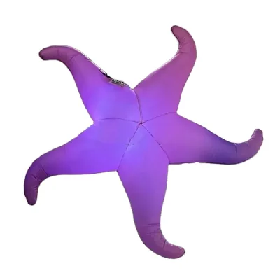Ceiling Inflatable LED Light Starfish for Music Festival Stage Decoration