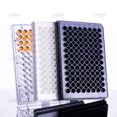 Lab Supplies Microtiter Microplate 96 Flat Bottom Well Elisa Plate for Lab Test