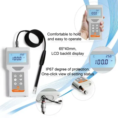 Handheld Portable Dissolved Oxygen Meter Conductivity/TDS/Salinity Meter for Aquaculture  PH Sensor High Precision