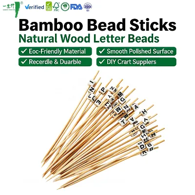 Wholesale Eco Friendly Custom Beaded Christmas Picks Disposable Food Picks