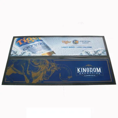 High Quality Water Absorption Nitrile Felt bar Mat With Custom Printing Eco Rubber Drinking Beverage Felt Beer Mat