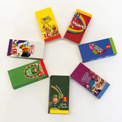 Customized Paper Cigarette Pack Box Custom Paper Empty Blank Fruit Cigarette Case Packaging