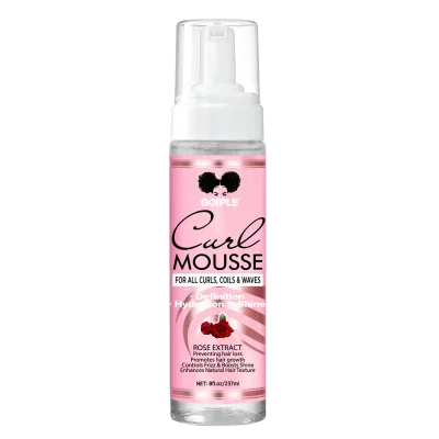 OEM Mousse Long Lasting Strong Hold Hair Mouse Foam Private Label Custom Scented Styling Curly Wig Hair Mousse