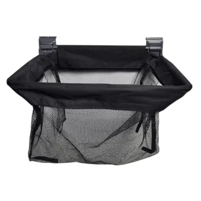 Garage Storage Nylon Bag With Powder Coated Frame Slat Wall Mount 3mm Mesh for Sundries Organization 11Kg Load Capacity