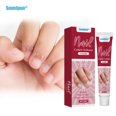 Smmlpun Herbal Nail Cuticle Softener Cream 20g Moisturizes & Nourishes Dry Cuticles Easy Apply Hand Nail Care OEM Factory