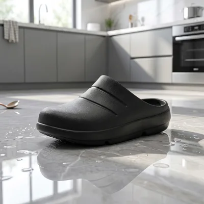 12H Shift DIN SRC Catering Work Shoes EVA Waterproof Non-Slip Lightweight Breathable Canteen Professional Protective Footwear