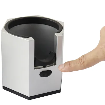 Portafilter Handle Hold Coffee Distributor Tamper Coffee Filter Tamping Rack Station with Removable Plastic Non-slip Base