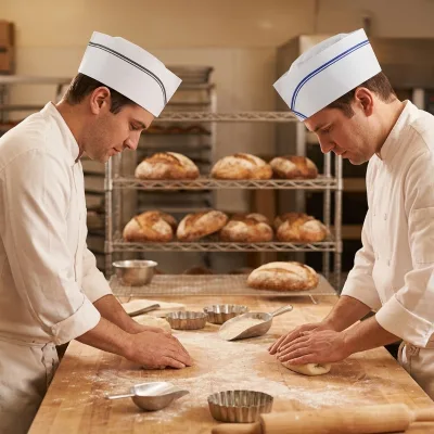 Economical Cook Hat Disposable Pleated Kitchen Hat For Cafe Restaurant Chef Hat