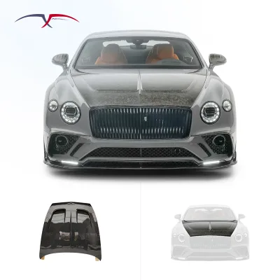 Car Modification MSY Style Carbon Fiber Engine Hood Bonnets Suitable for Bentley Continental GT GTC 2018 Body Kit Upgrade