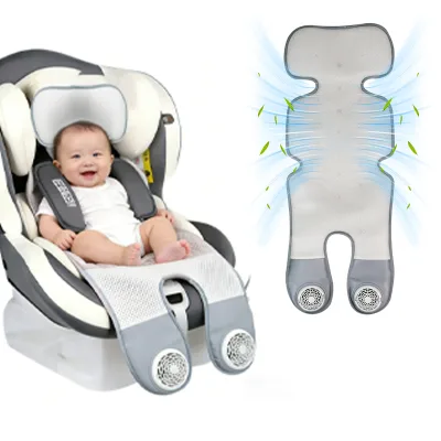Baby Cooling Pad Summer-Ready Knitted Cotton Fan Cooling American Style for Seat Cushion