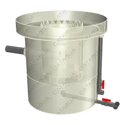 CATAQUA Vertical Separator Flow Precipitator Crayfish RAS Farming Fish Farming Equipments
