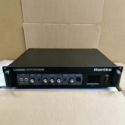 Hartke LH1000 LH500 1000W 500W Electric Bass Amplifier Head with Metal Construction and Bass Stand