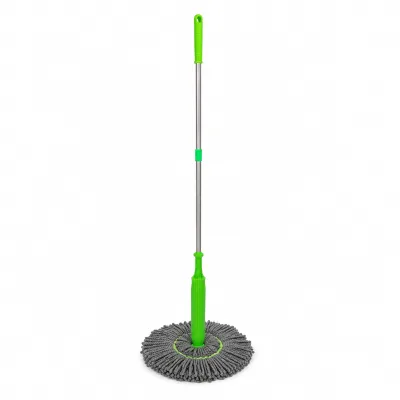Wholesale 55cm Microfiber for Heavy-Duty Self-Wringing High Dehydration Rate Reusable Floor Cleaning Tool Steel Pole Dry