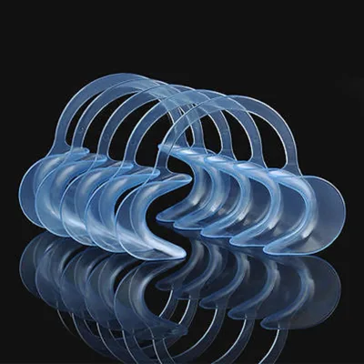 20 Pack C-SHAPE Teeth Whitening Intraoral Plastic Material Dental Mouth Opener