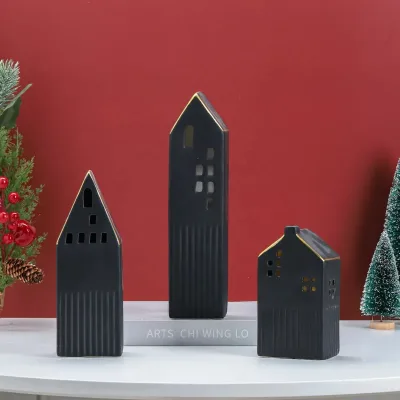 Ceramic Christmas Houses Paint Houses Porcelain Christmas Houses