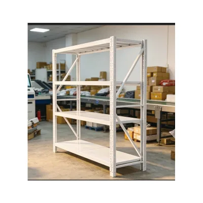 Bolted Steel Shelf Factory Custom Metal Heavy Duty Trapezoid Logistics Storage Rack  Display Stand Gondola Shelving Unit